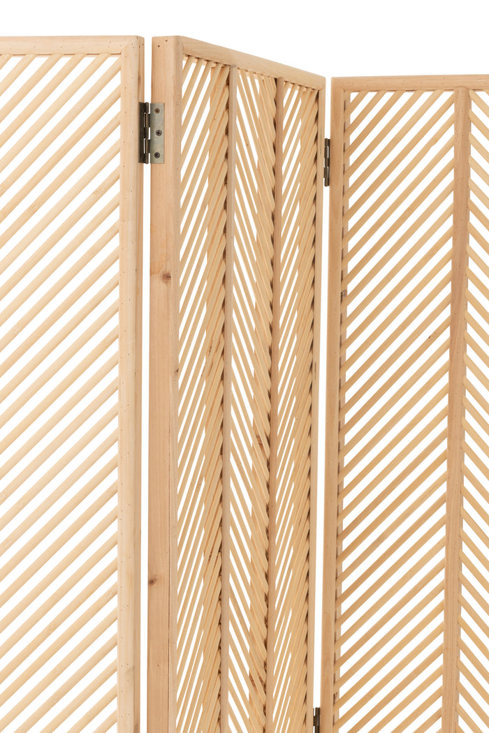 J-Line scherm Mili - bamboe|multiplex - naturel