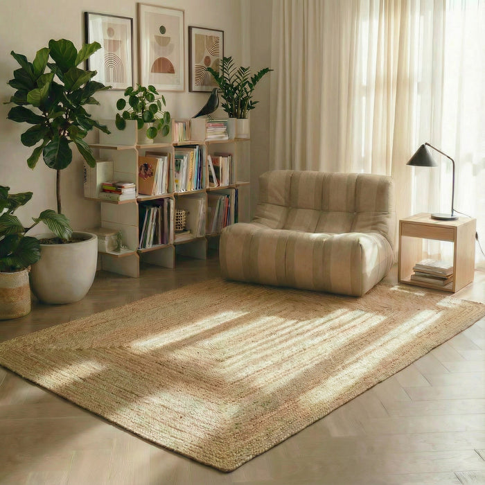 Mrcarpet Jute Vloerkleed Rechthoek naturel 200 x 290cm