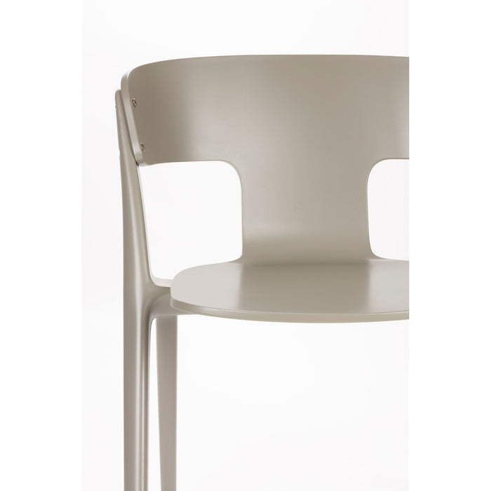 Zuiver Horizon Outdoor Eetkamerstoelen Brown Rice - Set van 4 - Taupe