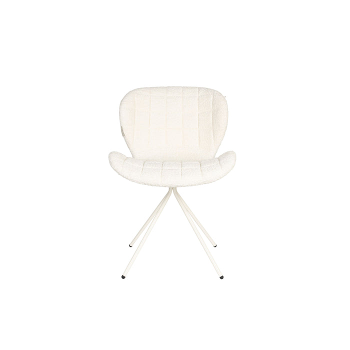 Zuiver OMG Eetkamerstoelen Soft Off White - Set van 2