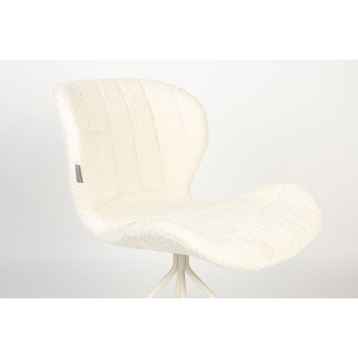 Zuiver OMG Eetkamerstoelen Soft Off White - Set van 2