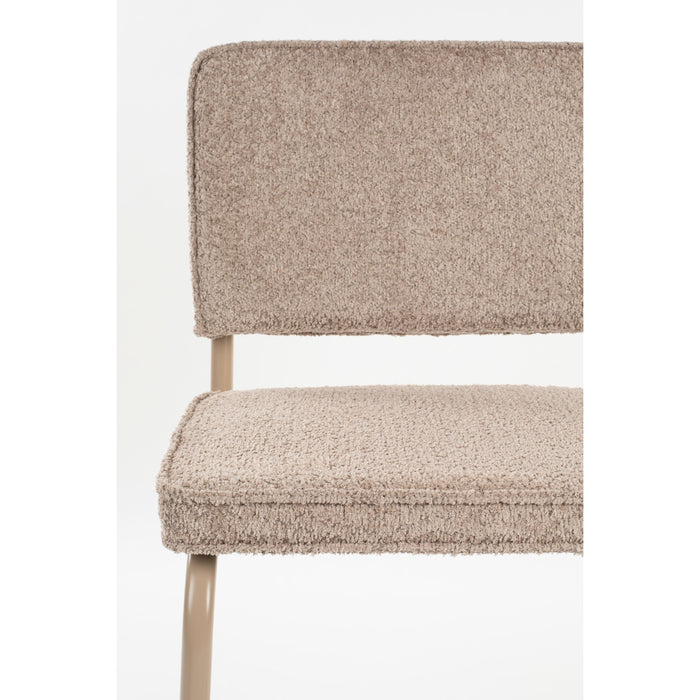 Zuiver Ridge Kink Eetkamerstoelen Soft Beige - Set van 2
