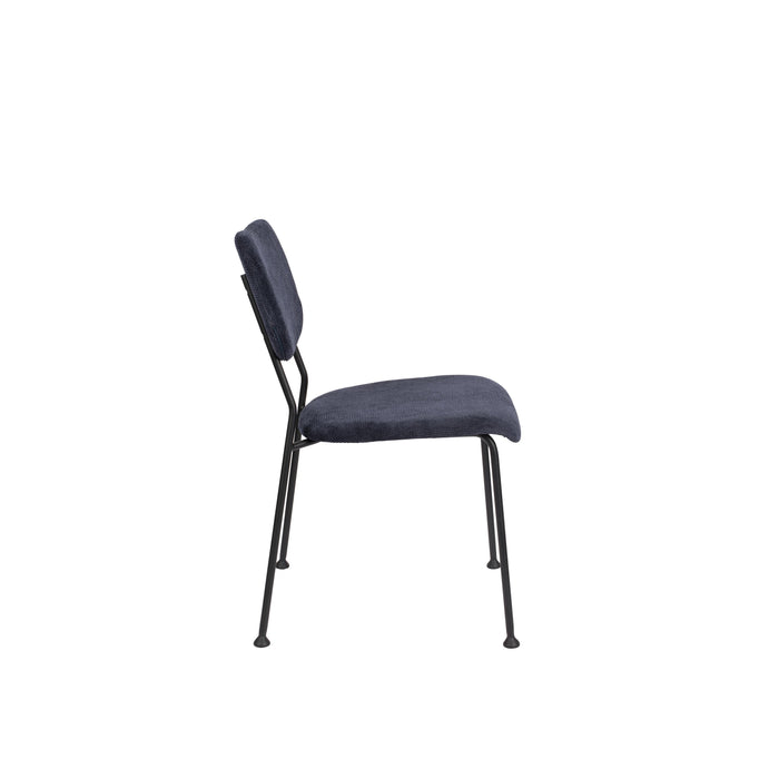 Zuiver Benson Eetkamerstoelen Donkerblauw - Set van 2