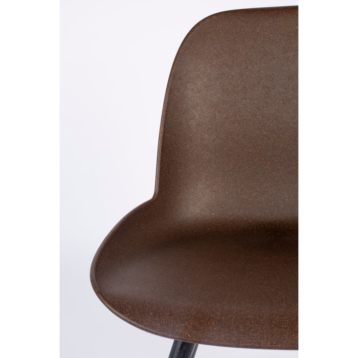 Zuiver Albert Kuip Coffee Eetkamerstoelen - Set van 2 - Bruin