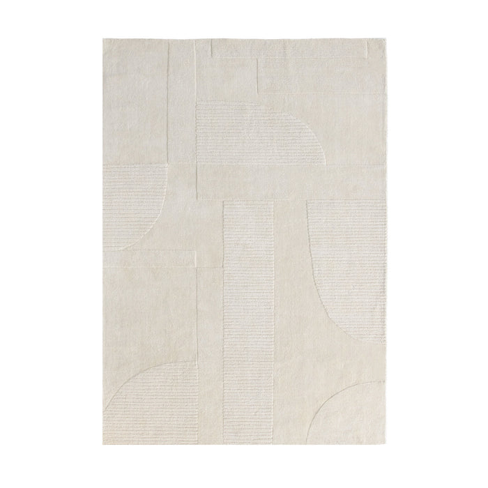 by fonQ Shapes Vloerkleed 200 x 290 cm - Crème