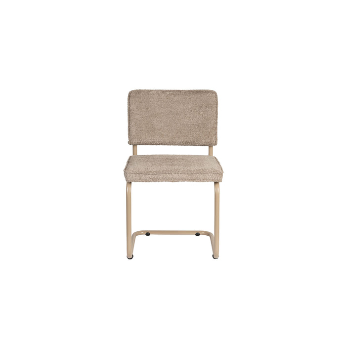 Zuiver Ridge Soft Eetkamerstoelen Beige - Set van 2