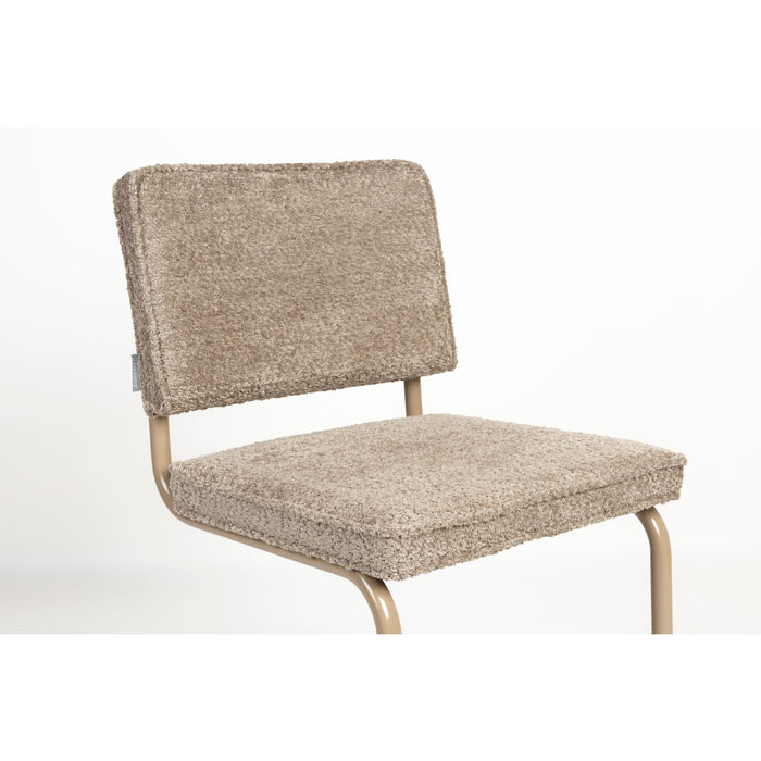 Zuiver Ridge Soft Eetkamerstoelen Beige - Set van 2
