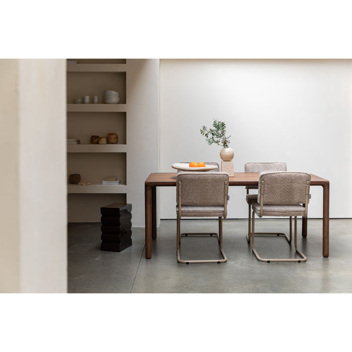 Zuiver Ridge Soft Eetkamerstoelen Beige - Set van 2