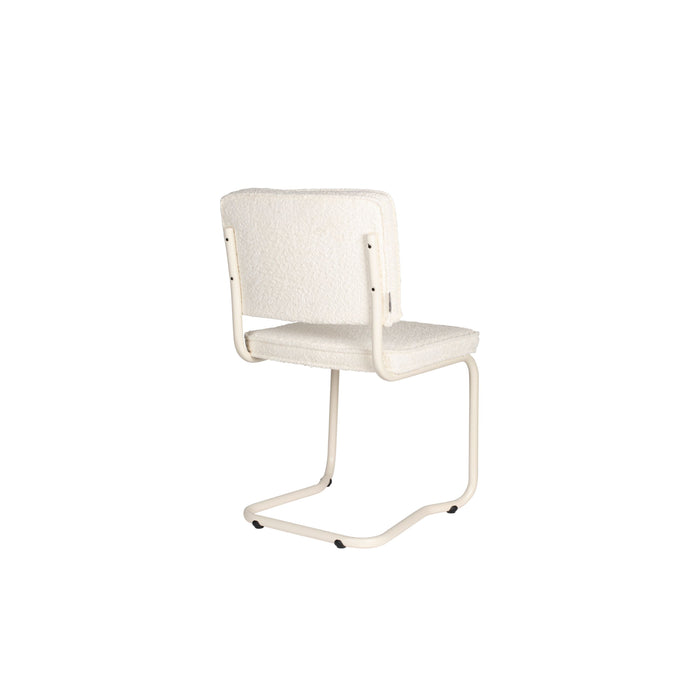 Zuiver Ridge Kink Eetkamerstoelen Soft Off White - Set van 2
