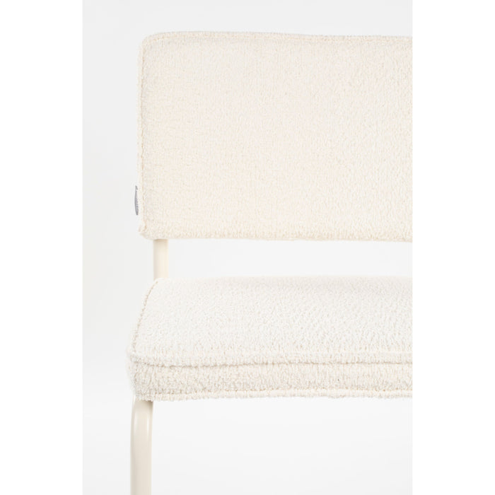 Zuiver Ridge Kink Eetkamerstoelen Soft Off White - Set van 2