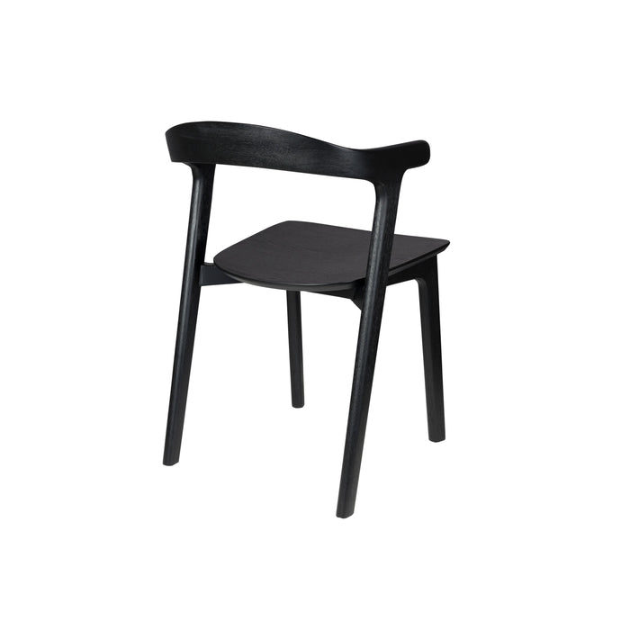 Zuiver Northwood Eetkamerstoelen Hout Zwart - Set van 2