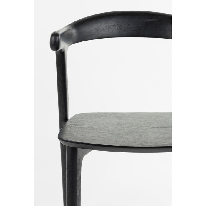 Zuiver Northwood Eetkamerstoelen Hout Zwart - Set van 2