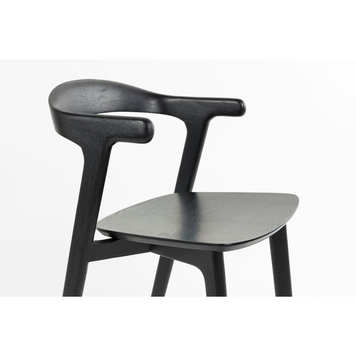 Zuiver Northwood Eetkamerstoelen Hout Zwart - Set van 2