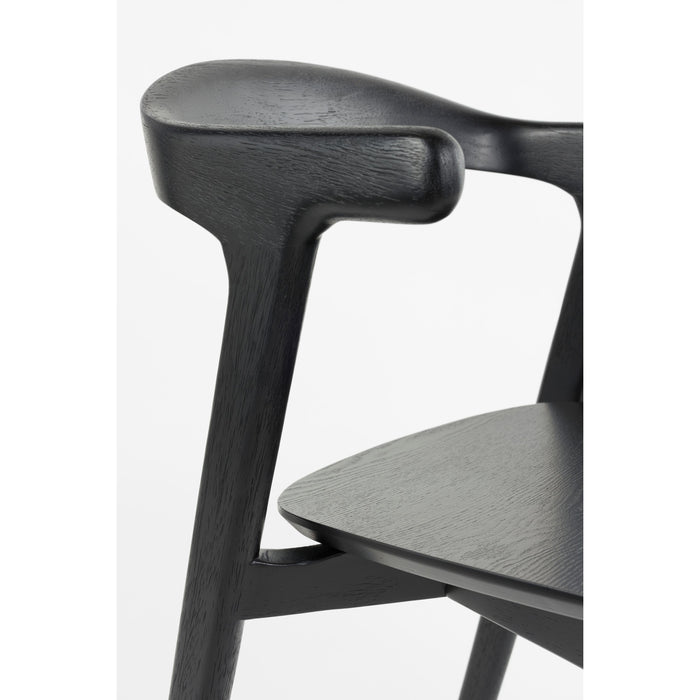 Zuiver Northwood Eetkamerstoelen Hout Zwart - Set van 2