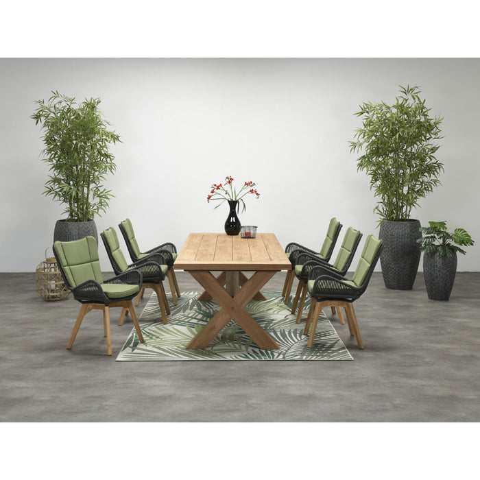 Colombia tafel - 240x100 cm - natural teakhout