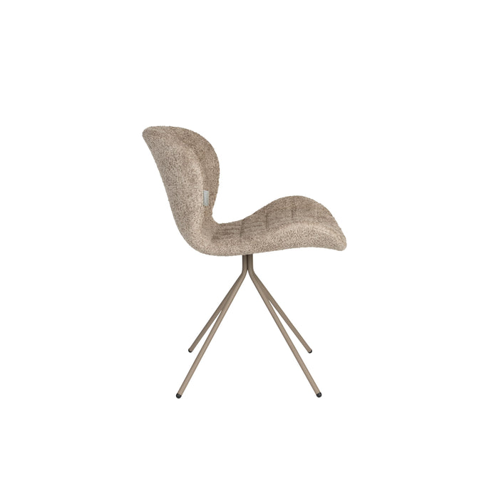 Zuiver OMG Eetkamerstoelen Soft Beige - Set van 2