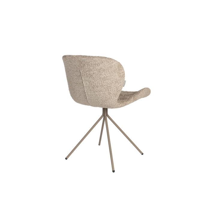 Zuiver OMG Eetkamerstoelen Soft Beige - Set van 2