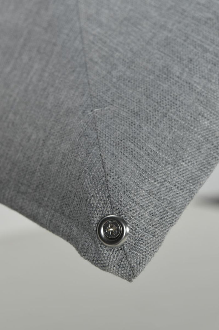 Hawaii Big Pole II parasol - 350x350 cm - carbon black - royal grijs