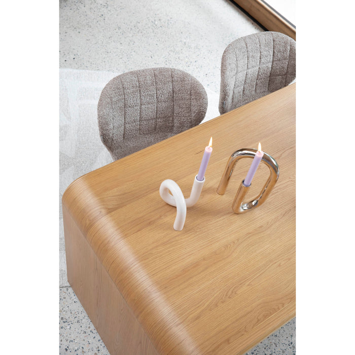 Zuiver OMG Eetkamerstoelen Soft Beige - Set van 2