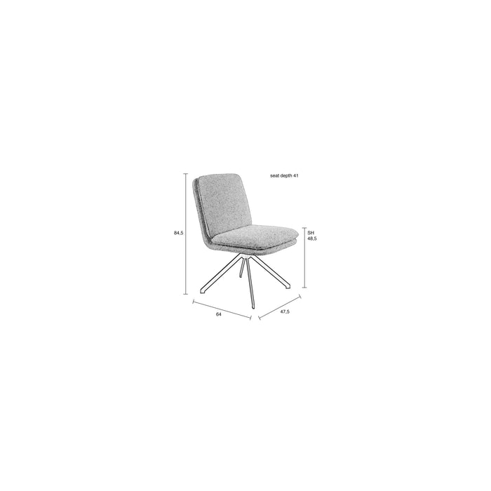 Zuiver Tyler Eetkamerstoelen - Set van 2 - Wit