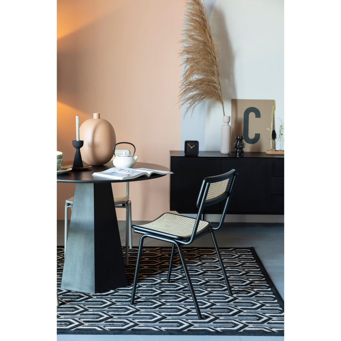 Zuiver Jort Eetkamerstoelen Naturel|Zwart - Set van 2