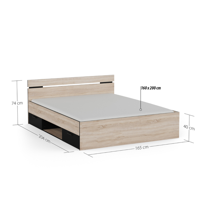 Calicosy - MICHIGAN Bed 160x200 cm - H74,2 cm