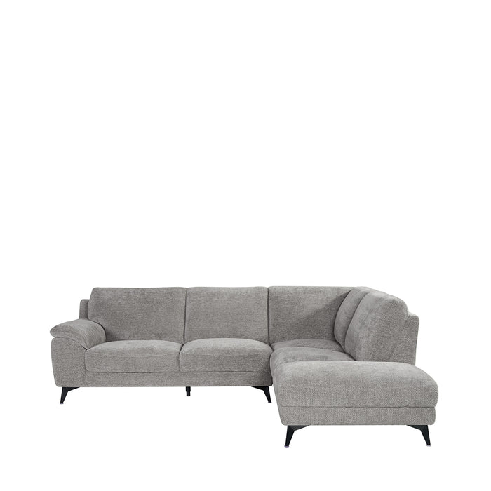 LABEL51 - Hoekbank Santino Rechts - Stone Elite - Zwart Metaal