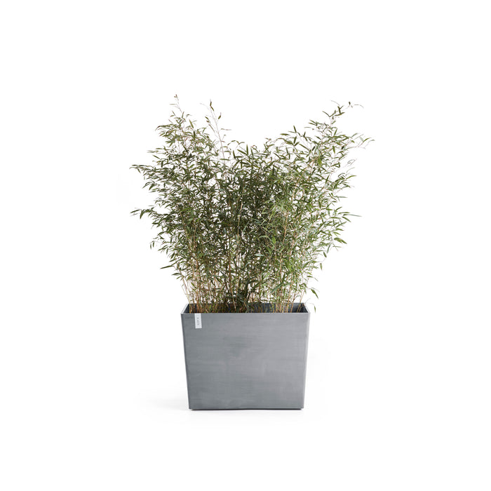 Ecopots Paris Bloempot Met Wielen B 85 x D 40 cm - Blauwgrijs