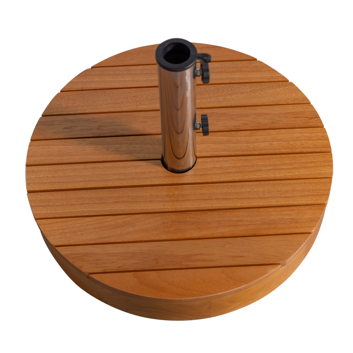 WOOOD Monica Parasolvoet - Hout - Naturel - 37xØ49 cm