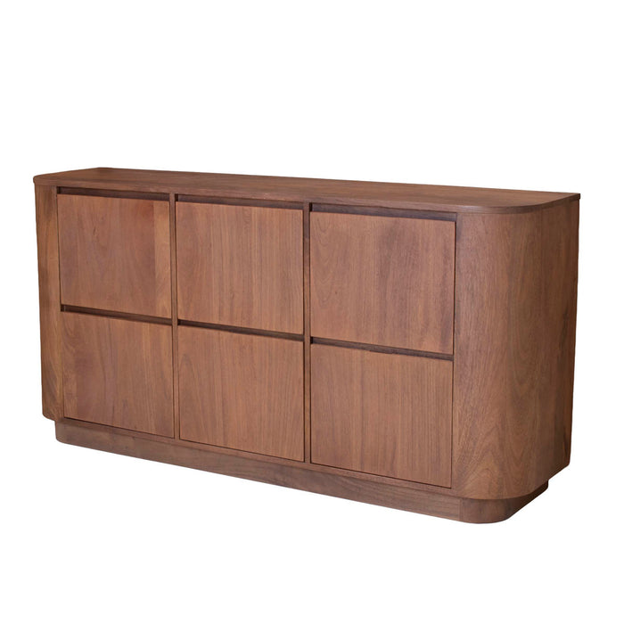 DÉJA Living - Dressoir Donkerbruin Mangohout - 160x40x80cm - Zenia