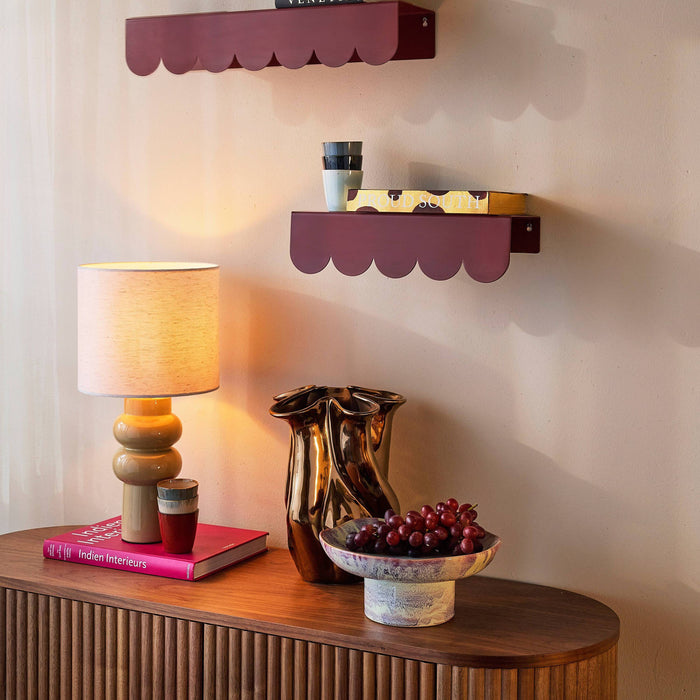 by fonQ Ondra Serveerschaal - Mint / Paars