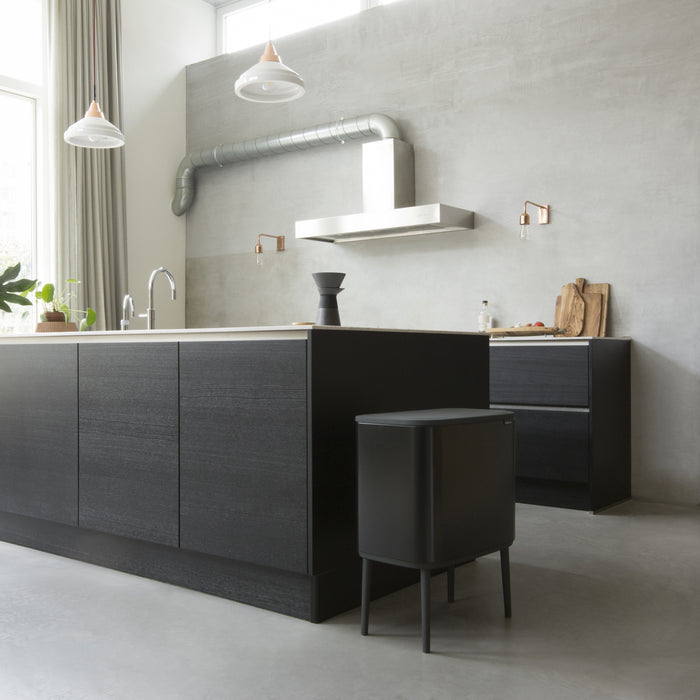 Brabantia Bo Touch Bin Afvalemmer 3 x 11 L - Zwart