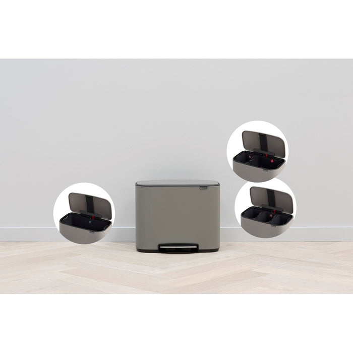 Brabantia Bo Pedaalemmer 33 Liter (3x11 Liter)
