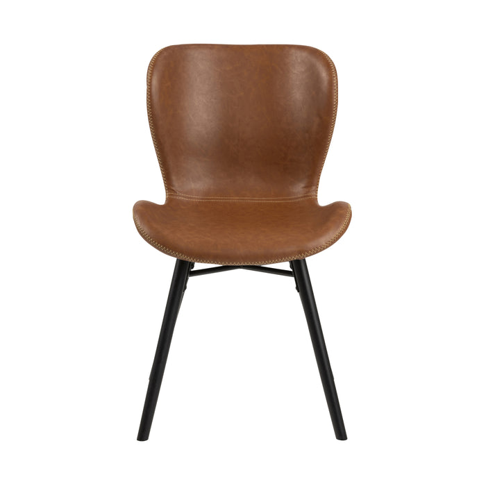 by fonQ basic Tough Eetkamerstoel - Kunstleer - Bruin