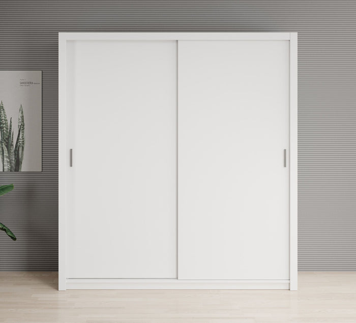 Meubella - Kledingkast Blake - Wit - 200 cm