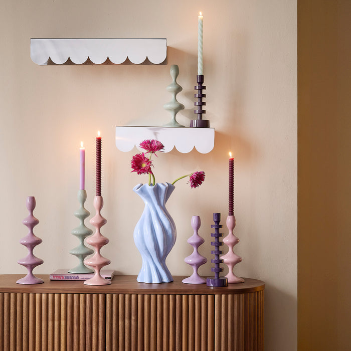 by fonQ Droplet Kandelaar - Set van 2 - Rose Tan