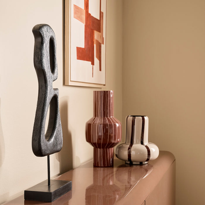 by fonQ Arcade Vaas - Beige / Hot Chocolate