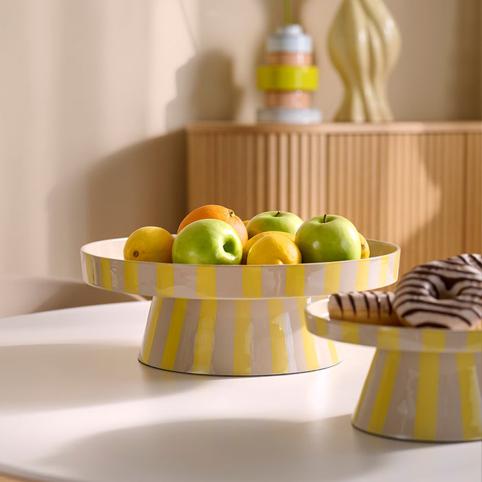 by fonQ Arcade Serveerschaal Ø 32 cm - Beige / Popcorn