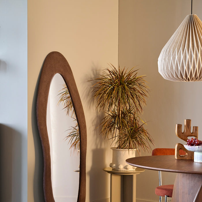 by fonQ Flou Spiegel - Corduroy - Donkerbruin