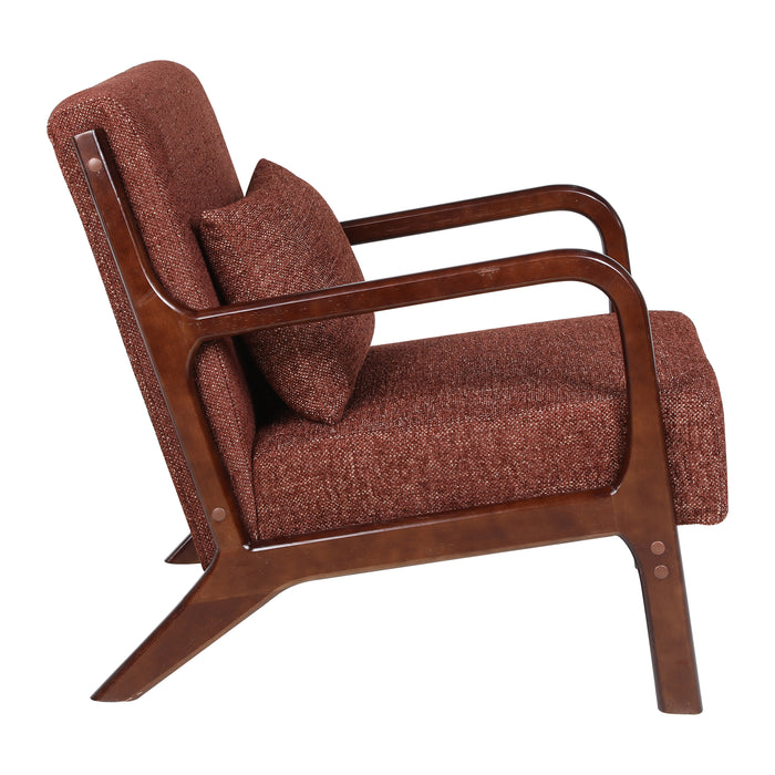 by fonQ Wise Fauteuil - Walnoot - Wijnrood