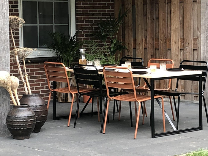 MaximaVida Max metalen tuistoel zwart