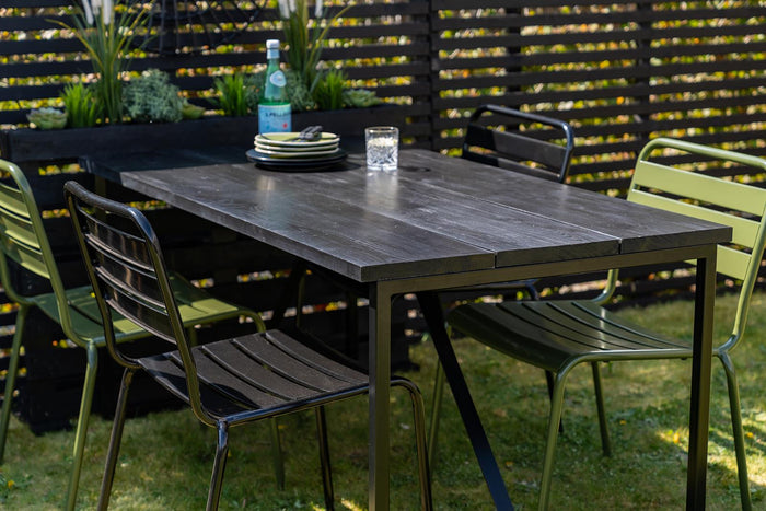 MaximaVida Max metalen tuistoel zwart