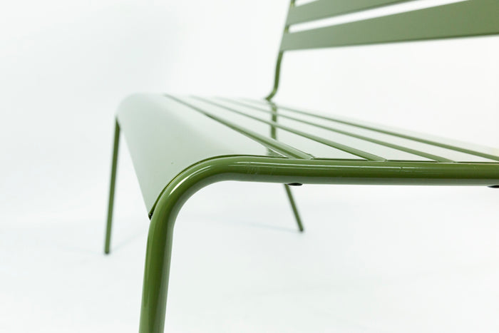 Metalen tuinbank Max 120 cm olijfgroen