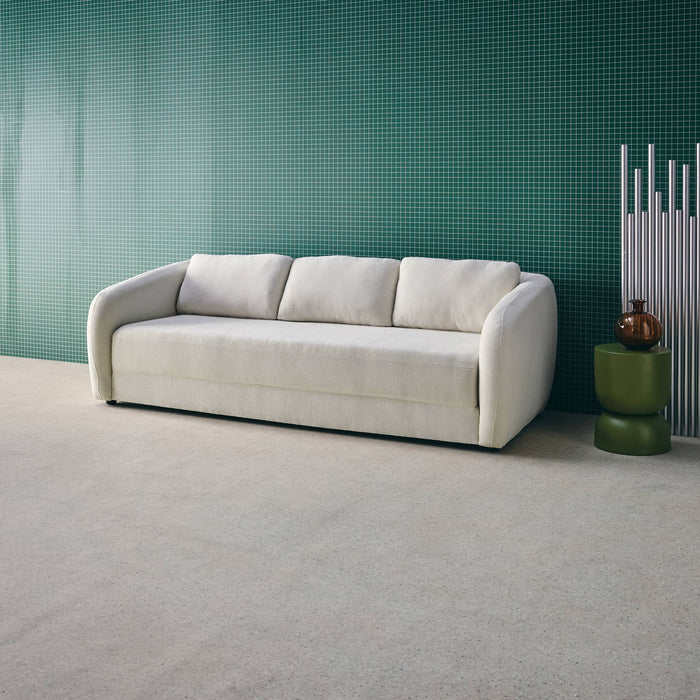 sweeek - Slaapbank 3 zitplaatsen chenille stof