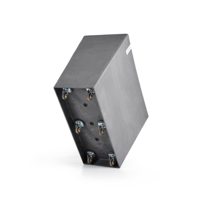 Ecopots Paris Bloempot Met Wielen B 85 x D 40 cm - Grijs