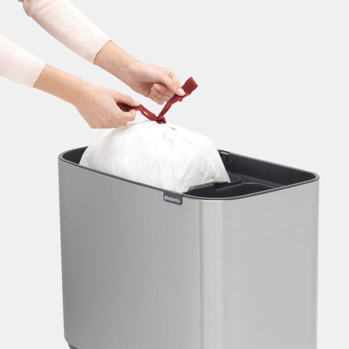 Brabantia Bo Touch Bin Afvalemmer 33 Liter (3x11 Liter) Vingerafdrukvrij
