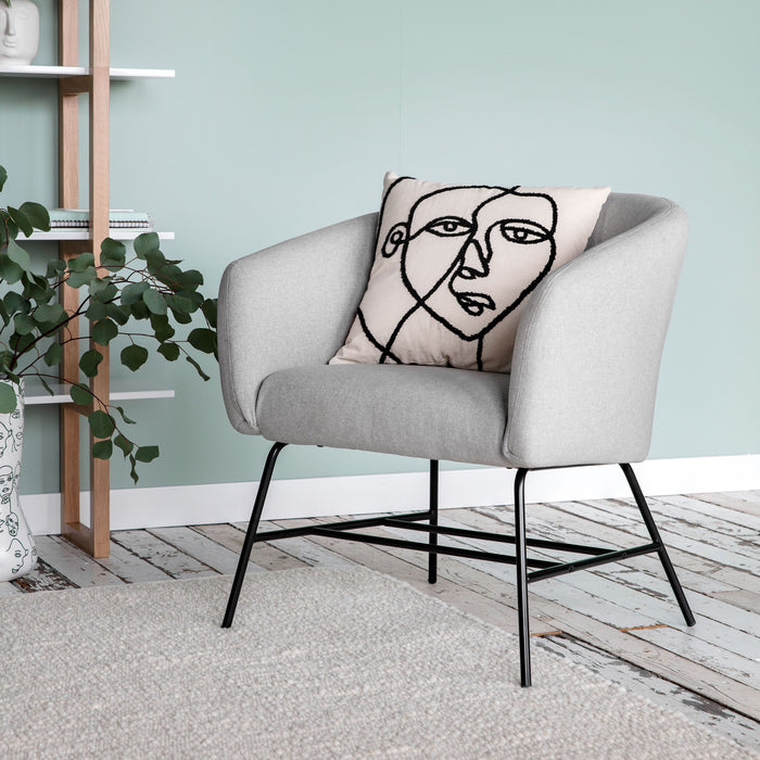 MOOS Ylwa Sierkussen 45 x 45 cm - Gezicht