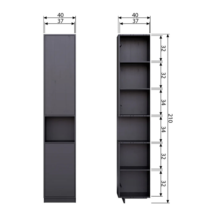WOOOD Finca Opbergkast B 40 cm - Grenenhout
