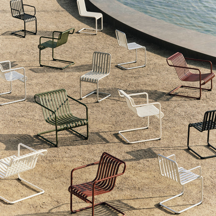 HAY Palissade Cantilever Stoel met Armleuning - Iron Red