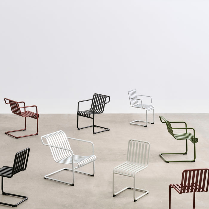 HAY Palissade Cantilever Stoel met Armleuning - Olijfgroen